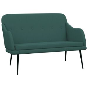 vidaXL Panca Verde Scuro 110x76x80 cm in Tessuto