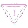 vidaXL Vela Parasole 160 g/m&sup2; Triangolare 3,5x3,5x4,9 m in HDPE