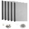 vidaXL Copertura per pozzetto di luce con clip 5 pz 70 x 190 cm Grigio