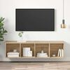 vidaXL Mobile TV Parete Rovere Sonoma 37x37x142,5cm Legno Multistrato