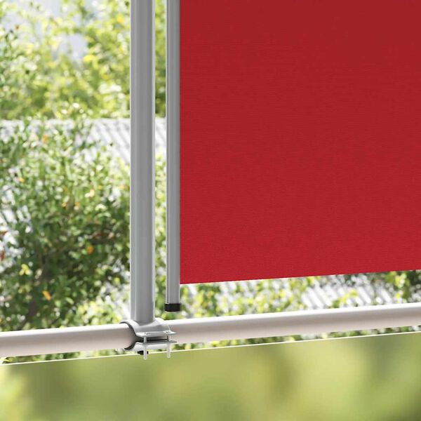 vidaXL Tenda Laterale Retrattile per Patio 160x300 cm Rossa