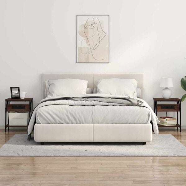 vidaXL Armadio da Notte Rovere Marrone 38 x 30 x 48 cm