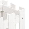 vidaXL Fioriera Giardino a Recinzione Bianco 30x30x30 cm Massello Pino