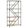 vidaXL Libreria Rovere Sonoma 91x36x176 cm Legno Multistrato e Acciaio