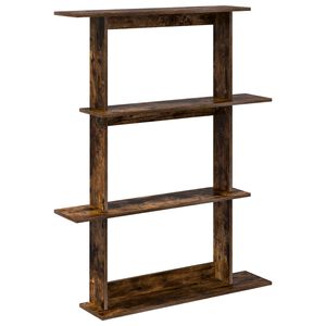vidaXL Scaffale da parete Rovere Fumo 100 x 20 x 126 cm