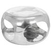 vidaXL Tavolino da Salotto in Alluminio 50x50x30 cm Argento