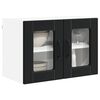 vidaXL Mobile da cucina 2 pcs Nero 60 x 31 x 40 cm Legno multistrato