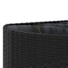 vidaXL Set Divani da Giardino 10pz con Cuscini in Polyrattan Nero