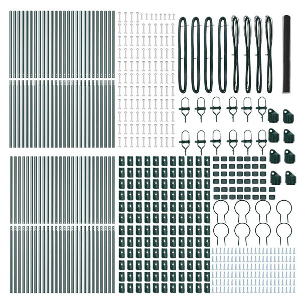 vidaXL Palo della recinzione Grigio 100 x 1,5 m (rete da 36 mm)