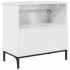 vidaXL Armadio per Lavabo da Bagno Bianco lucido 60,5 x 33,5 x 61 cm