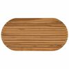 vidaXL Piano del tavolo 100 x 50 x 3,5 cm Ovale Legno di teak solido