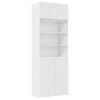 vidaXL Mobile Portaoggetti Bianco 80x42,5x225 cm in Truciolato