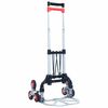 vidaXL Carrello per Scale Pieghevole 70 kg in Alluminio Argento