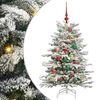 vidaXL Albero di Natale Artificiale con Rami Pieghevoli Bianco 120 cm