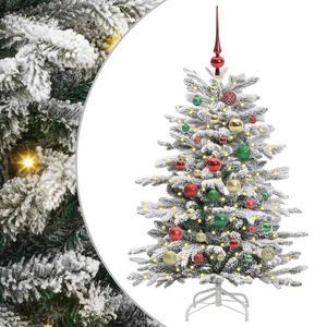 vidaXL Albero di Natale Artificiale con Rami Pieghevoli Bianco 120 cm