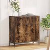 vidaXL Credenza Rovere fum&eacute; 79,5 x 33 x 82 cm Legno multistrato