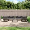 vidaXL Set Divani da Giardino 8 pz con Cuscini Antracite in Polyrattan
