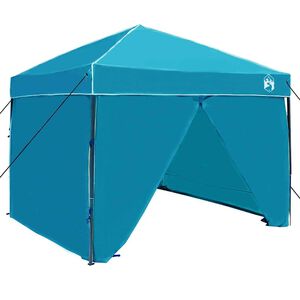 vidaXL Tenda Gazebo Blu 243 x 243 x 251 cm Tessuto