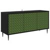 vidaXL Mobile TV GELEEN 102 x 33 x 51 cm Rovere Nero