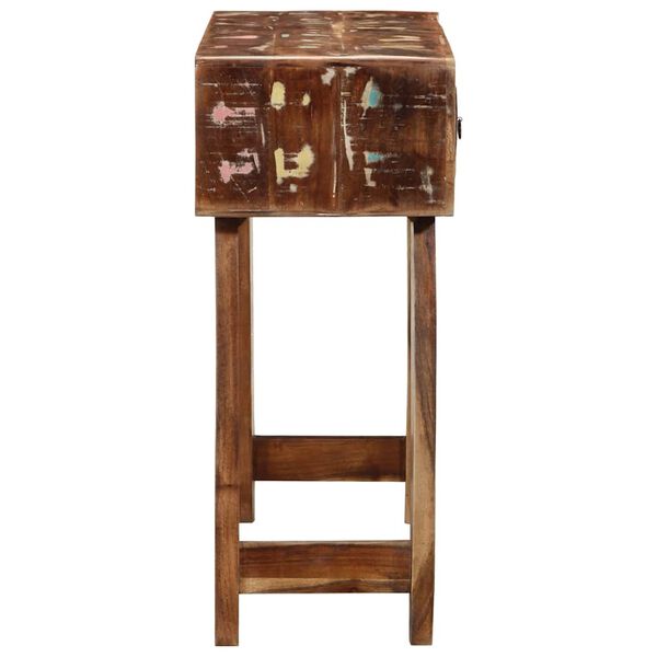 vidaXL Tavolo Consolle 90x32x75 cm in Legno Massello di Recupero