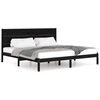 vidaXL Giroletto Nero in Legno Massello di Pino 200x200 cm