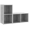 vidaXL Mobili TV 2 pz Grigio Cemento 72x35x36,5cm in Legno Multistrato