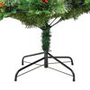 vidaXL Albero di Natale Preilluminato con Pigne Verde 225 cm PVC e PE