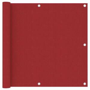 vidaXL Paravento Balcone Rosso 90x400 cm in Tessuto Oxford