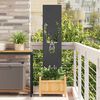 vidaXL Schermo per privacy in giardino Stampa animale Nero 32 x 140 cm