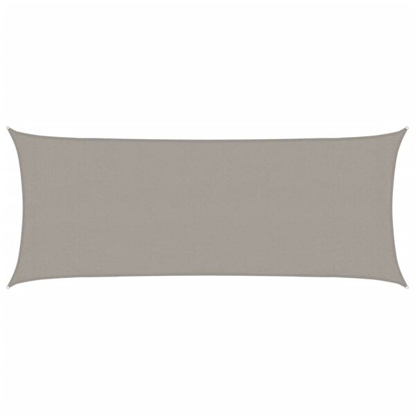 vidaXL Vela Parasole 160 g/m&sup2; Rettangolare Grigio Chiaro 2x4,5 m HDPE