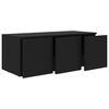 vidaXL Mobile Porta TV Nero 80x34x30 cm in Legno Multistrato