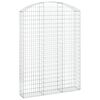 vidaXL Cesto Gabbione ad Arco 150x30x200/220 cm Ferro Zincato