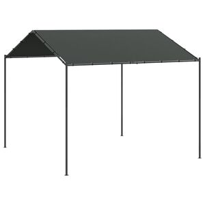 vidaXL Tenda a Baldacchino Antracite 4x4 m in Acciaio e Tessuto
