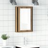 vidaXL Mobile Bagno Specchio Rovere Artigianale 42x12x60 cm Truciolato