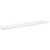 vidaXL Scaffale da parete 4 pcs Marmo Bianco 80 x 9 x 3 cm