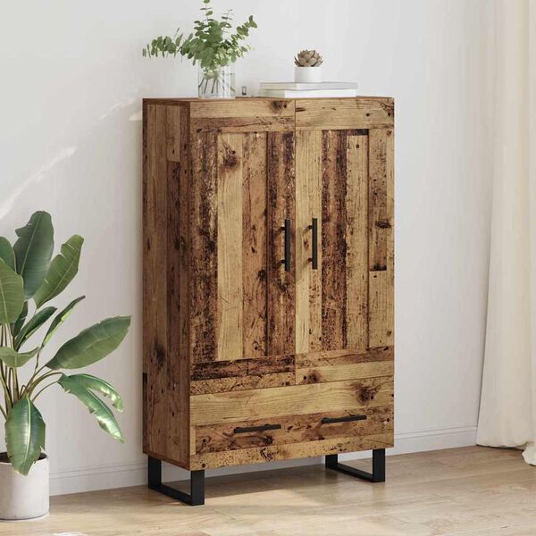 vidaXL Credenza Legno vecchio 69,5 x 31 x 115 cm Legno multistrato