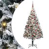 vidaXL Albero di Natale artificiale con 300 LED Bianco 180 cm