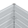 vidaXL Letto Rialzato Giardino 240x40x77 cm in Acciaio Zincato Argento