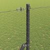 vidaXL Palo della recinzione Grigio 10 x 1,6 m (maglia da 25 mm)