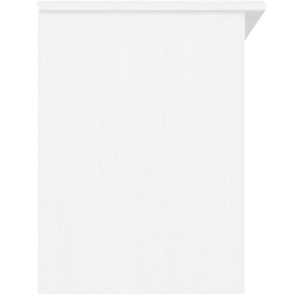 vidaXL Panca Porta Scarpe ALTA Bianca 100x35x45 cm Legno Massello Pino