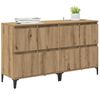 vidaXL Sideboards 2 pcs Rovere artigianale 60 x 35 x 70 cm