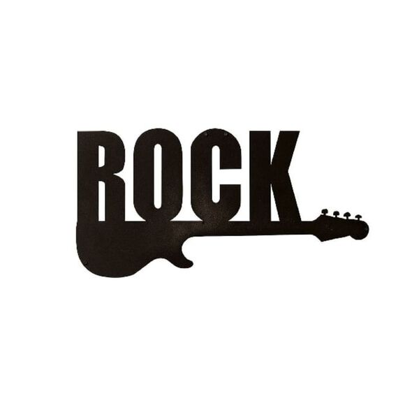 Homemania Decorazione da Parete Parole 50x25 cm in Acciaio Nero