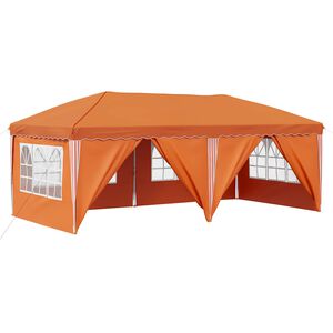 vidaXL Tenda per feste a pop-up 575 x 288 x 245 cm Arancione