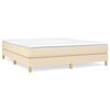 vidaXL Struttura Letto a Rete a Molle Crema 160x200 cm in Tessuto