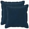 vidaXL Federa 2 pcs HOUTEN Blu 35 x 35 cm Fleece in microfibra