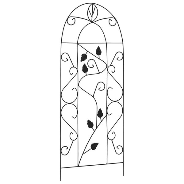 vidaXL Supporti da Giardino per Piante 3 pz Neri 40x100 cm in Ferro