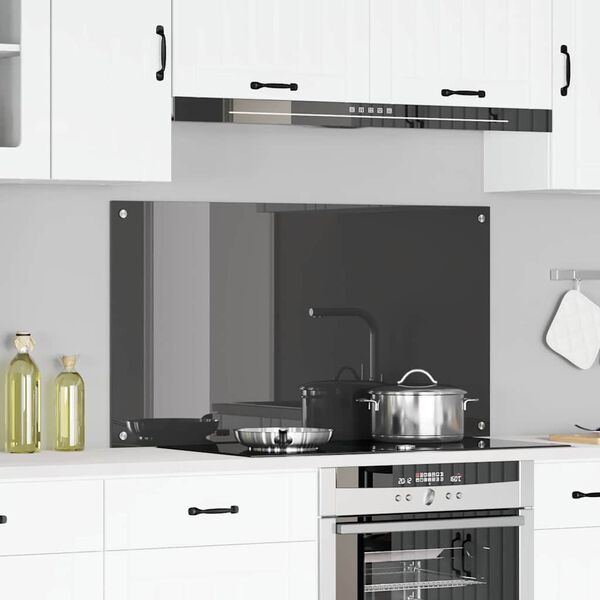 vidaXL Rivestimento da Cucina Grigio scuro 110 x 60 x 0,6 cm