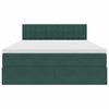 vidaXL Letto con Contenitore Verde Scuro 140 x 200 cm Velluto
