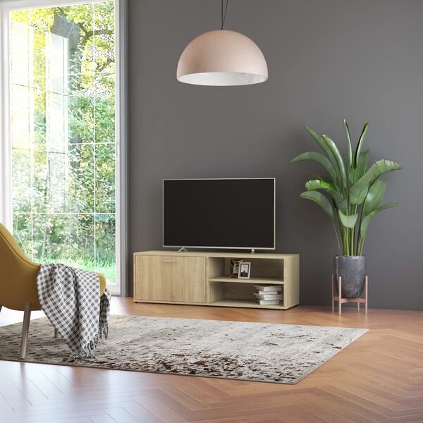 vidaXL Mobile Porta TV Rovere Sonoma 120x34x37 cm in Legno Multistrato