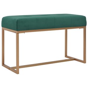 vidaXL Panca 80 cm in Velluto Verde